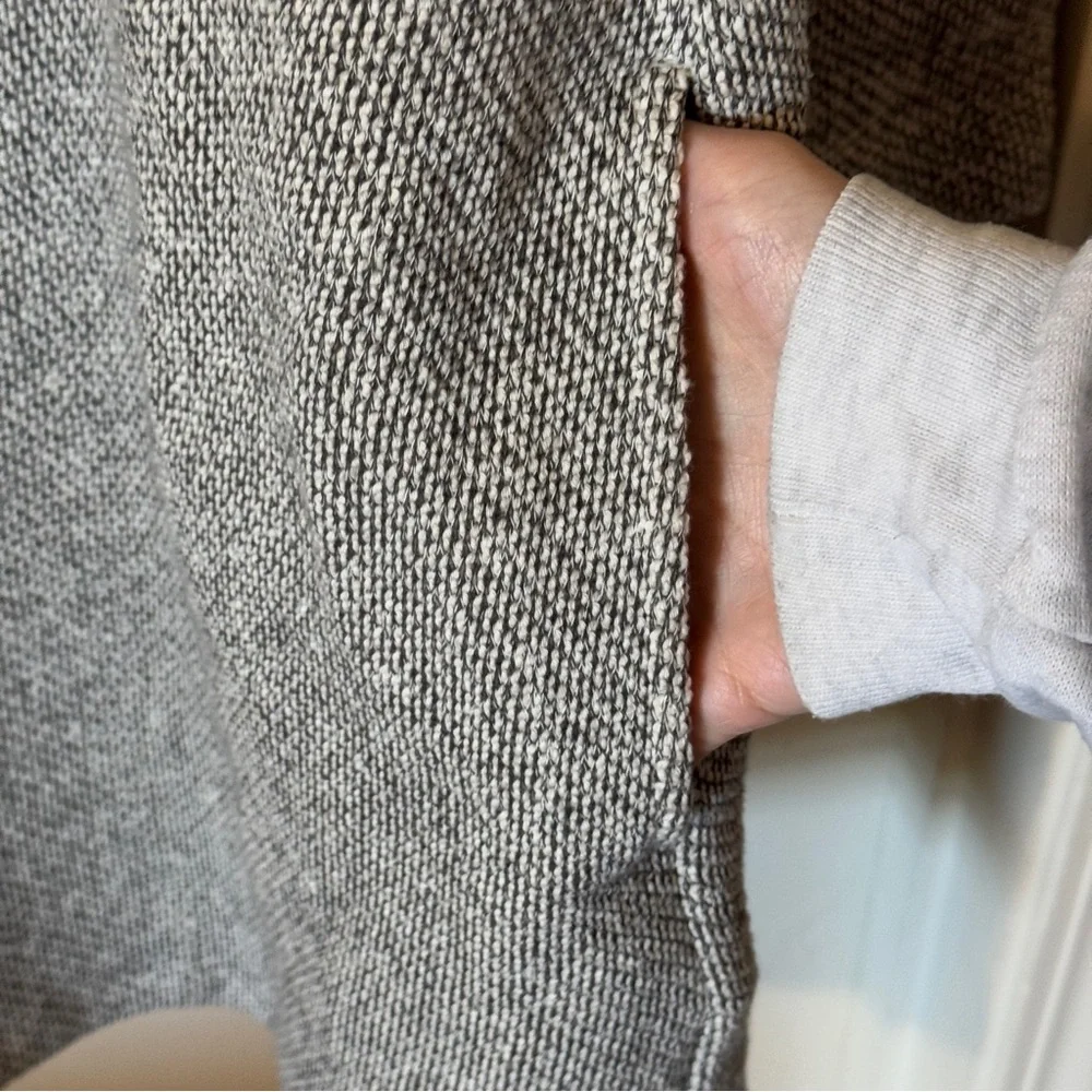 Eileen Fisher Open Front Waterfall Cardigan Organic Cotton - Picture 6 of 6